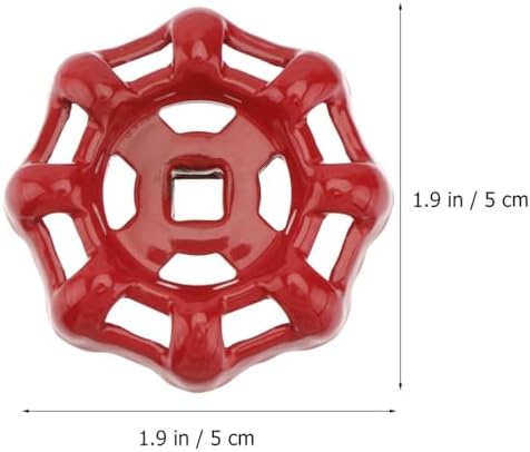 3pc Veemoon Cast Metal Faucet Handle Replacement Set Outdoor Unique Design Red