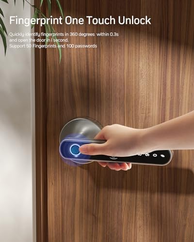 Close the Door with Confidence Smart Door Lock with Fingerprint and Keyless Entry