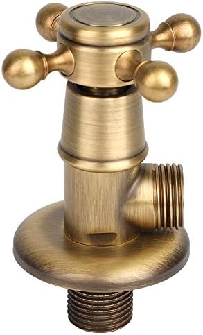 Sturdy Brass Triangle Valve for Bathroom Kitchen antique finish