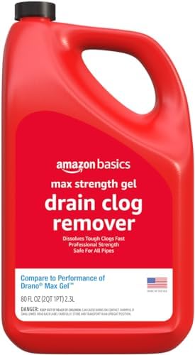 AmazonBasics Max Strength Hair Clog Remover Gel 80 Fl Oz