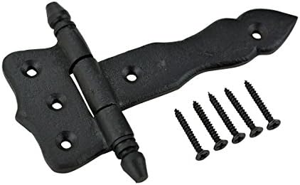 Sturdy Black T-Strap Hinge by Renovators Supply Manufacturing