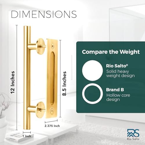 Adjustable Barn Door Hardware Kit