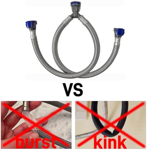 Quick-Connect 12-Inch V-Shape Faucet Hose for Bathroom