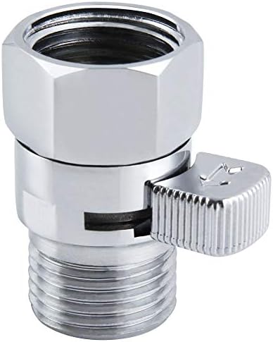 APLusee Chrome Shower Flow Control Valve with On Off Switch