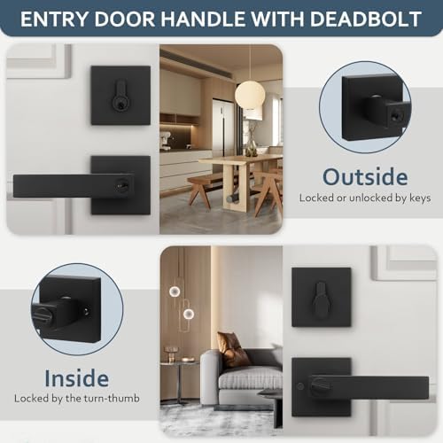 Double-Action Door Entry Lock Set for Home Commercial Use
