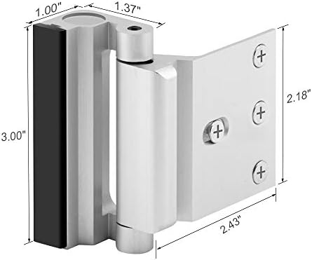 WINONLY Secure Door Lock - Sturdy Home Security with 800 lbs Capacity