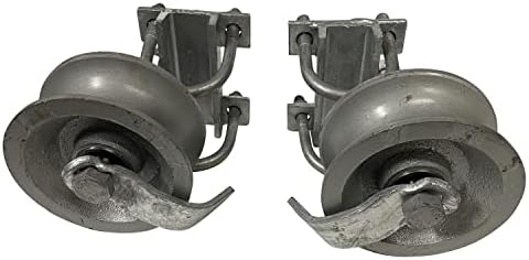 Rear Pipe Track Wheels - Sourdough Gate Hardware