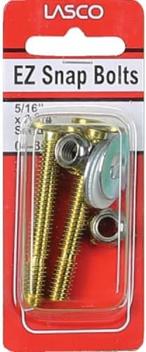 EZ Snap Toilet Bolt Kit 516 x 225-In 2-Pk