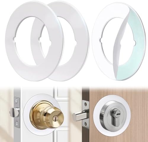 Double-Sided Stainless Steel Door Knob Plates - Durable and Easy to Install