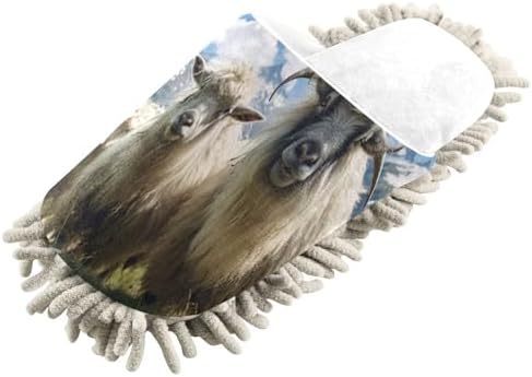 White Sheep Mountains Mop Slippers