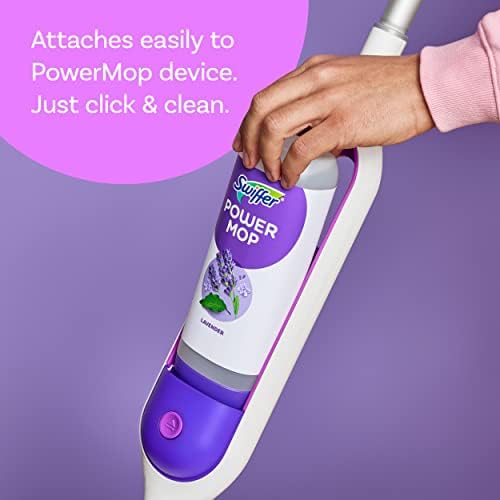 Swiffer PowerMop Floor Cleaner Refill Pack 5 Pads 1 Lavender Solution