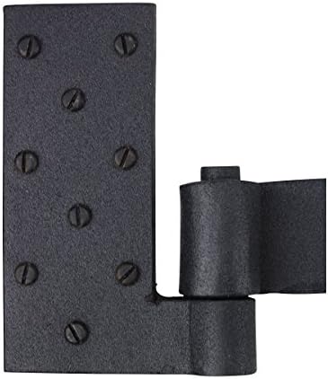 Sturdy Black Wrought Iron Hinges Pack of 2