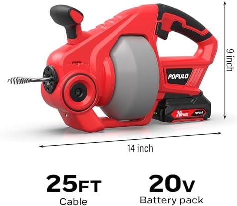 Fast Reliable Cordless Drain Auger for 247 Efficiency