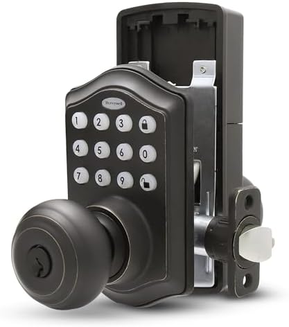 Honeywell Smart Keypad Door Lock with 50 Codes Oil Rubbed Bronze 65x88x9 in
