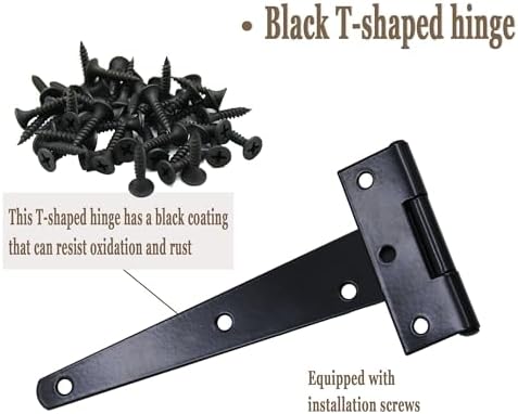 Versatile 6-Inch T-Strap Door Hinges