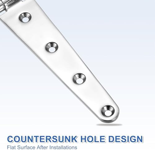 Durable T-Strap Door Hinges for Barns and Yards
