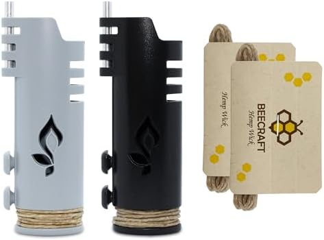 Hemp Wick Lighter by Hemplights 8FT BlackGrey