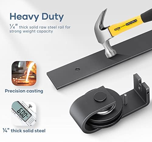 EaseLife 24 Bi-Folding Sliding Barn Door Track Kit
