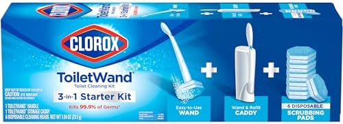 Clorox ToiletWand Caddy and 6 Refills Pack May Vary