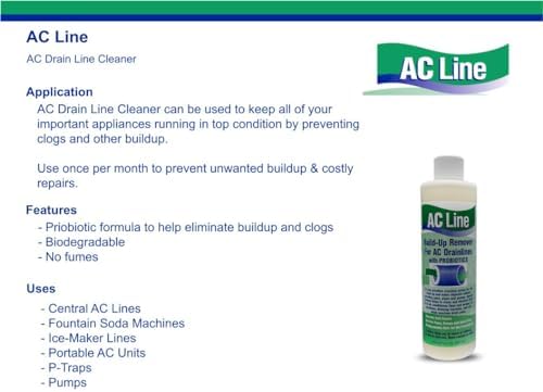 AC Drain Line Cleaner - 4 Pack 12 Month Supply