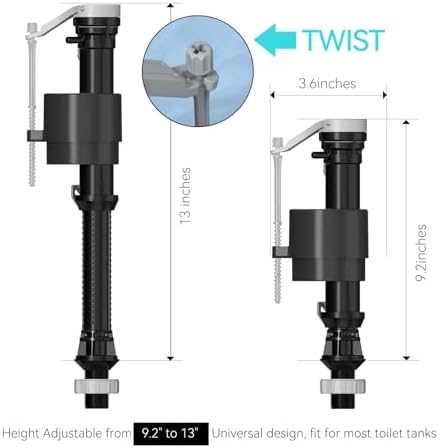 RT Toilet Fill Valve - Stop the Siphon Enhance Efficiency Preserve Privacy girls