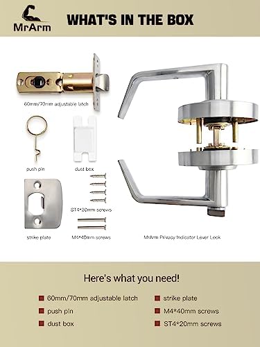 Privacy-V Door Handle for Commercial Restrooms