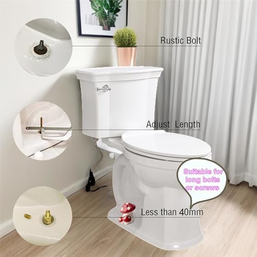 Red Mushroom Toilet Floor Bolt Cover Cute Bathroom Decor