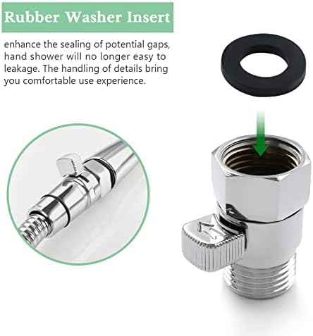 APLusee Chrome Shower Flow Control Valve with On Off Switch