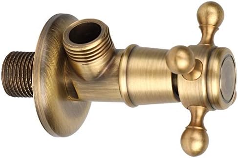 Sturdy Brass Triangle Valve for Bathroom Kitchen antique finish
