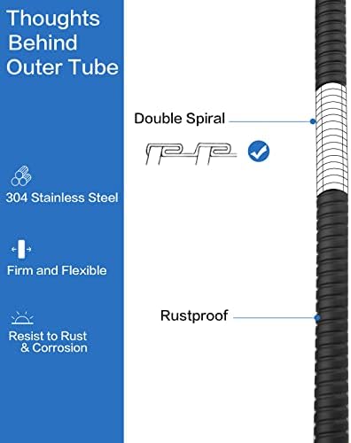 RUMOSE Stainless Steel Shower Hose