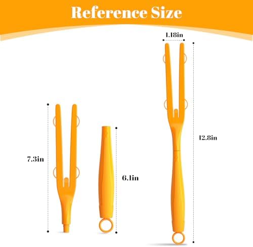 100 Extendable Swiffer Duster Handle Set 3-Piece Replacement 100 Pure Orange