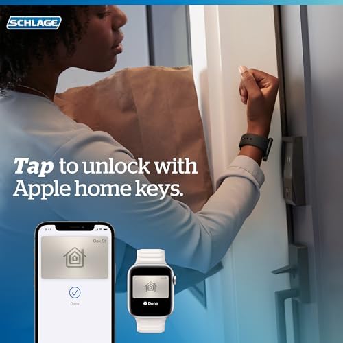 Schlage BE499WB CAM 622 Enhanced Security Smart Deadbolt with Built-in WiFi