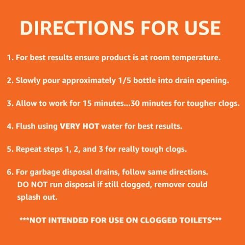 AmazonBasics Max Strength Hair Clog Remover Gel 80 Fl Oz