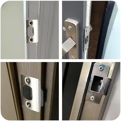 SUNSHNO 10PCS Door Strike Plate for Deadbolt