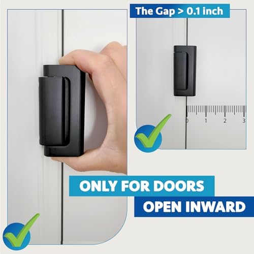 DwellGood Door Locks 2-Pack - 800 lb Force Aluminum Security Locks