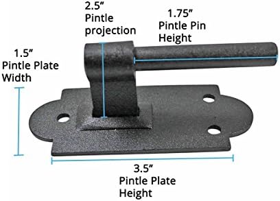 Sturdy Wrought Iron Hinges for Shutters Doors