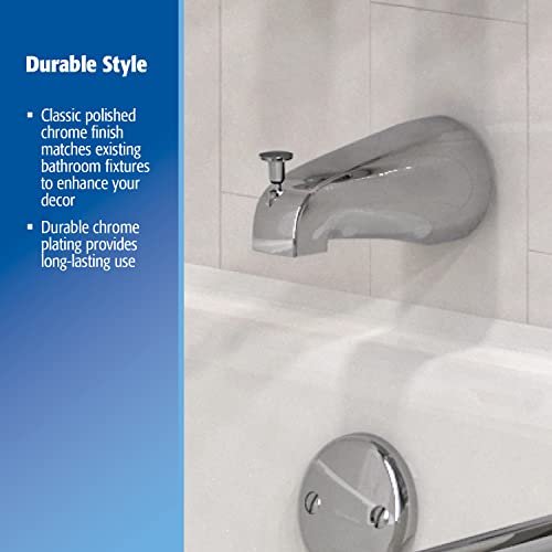 Plumb Pak Bathtub Spout with Diverter Polished Chrome