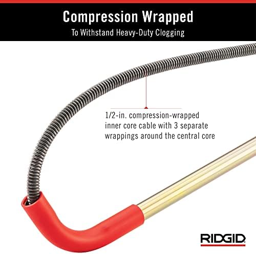 Efficient Toilet Auger with 3-Foot Snake for Fast Blockage Clearance