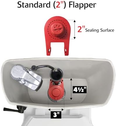 Korky 100BP Ultra High Performance Flapper - Red 1 Pack
