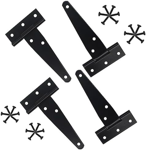 4 In Polishing Steel Gate Hinges Perfect for Barn Door Shed swung easily