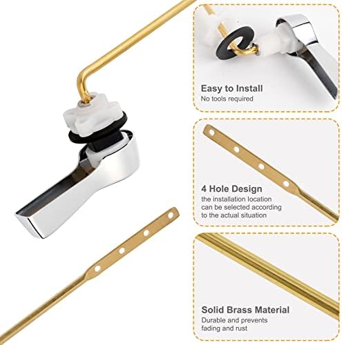 Experience Effortless Flush with Hibbent Universal Metal Front Mount Toilet Handle