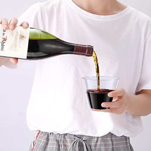 JOLLY CHEF 9 oz Clear Disposable Cups 100 Pack for Parties