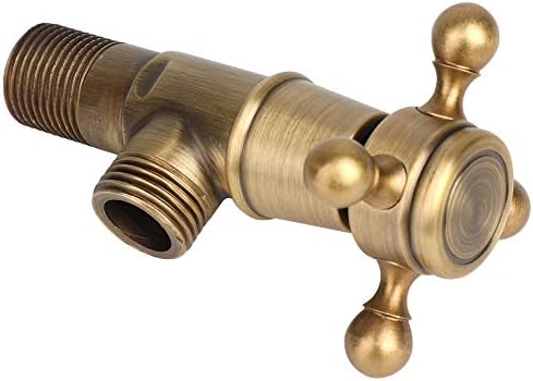 Sturdy Brass Triangle Valve for Bathroom Kitchen antique finish