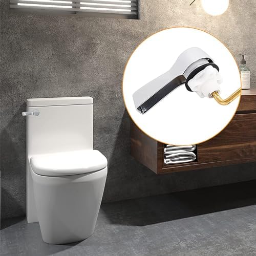Experience Effortless Flush with Hibbent Universal Metal Front Mount Toilet Handle