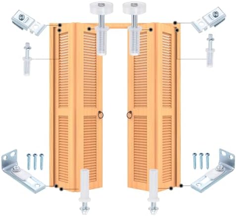 Bifold Door Hardware Kit for 2-Pack Bi-Fold Door Surface Aligner