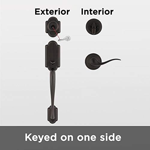 Kwikset SmartKey Front Door Lock Handle Set with Deadbolt