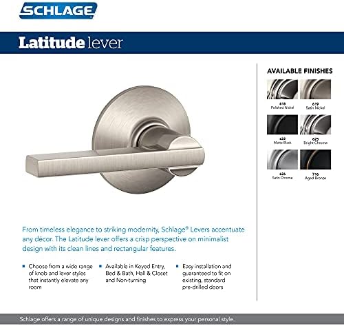 Sch Lag F51 V LAT Door Lever Keyed Entry Security System