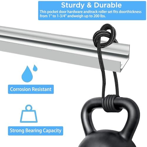 Bifold Door Hardware Kit with Track Guide Wheels