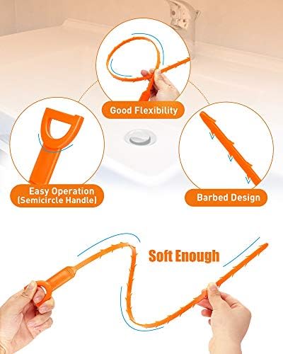 Effortlessly Unclog Your Drains with 6pcs Auger Set