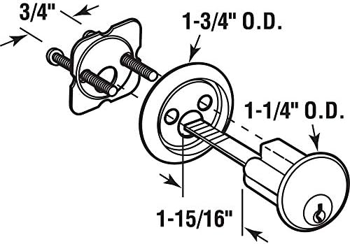 Prime-Line U 9965 Adj-Sec Cylinder Lock